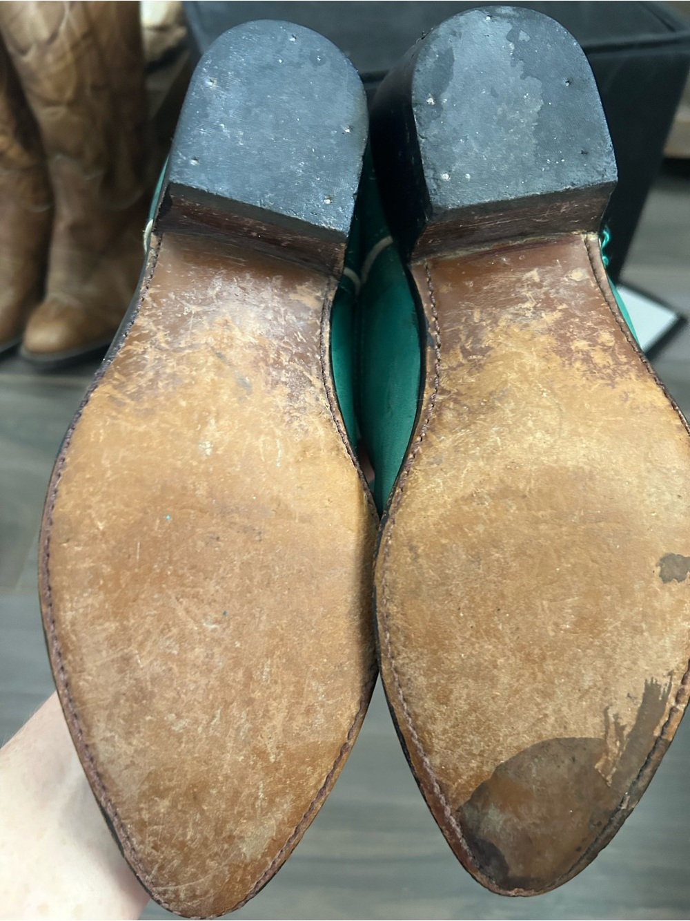 Vintage Durango Turquoise Western Cowboy Boots - Picture 6 of 10